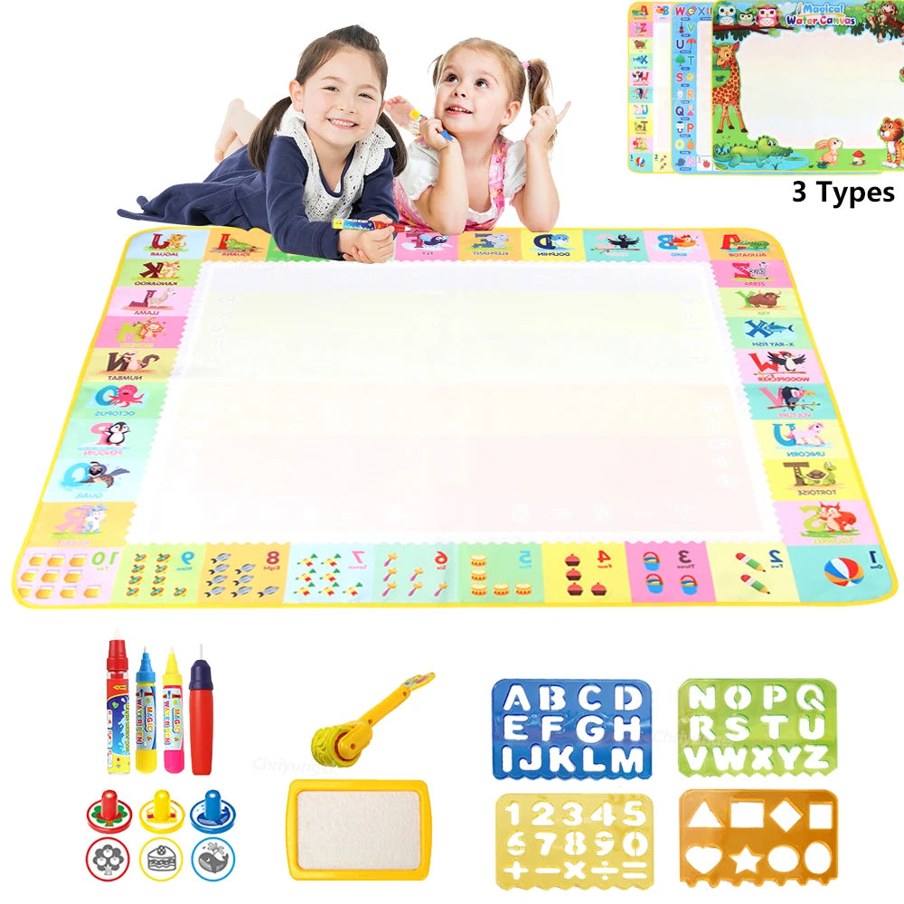 Magic water mat child drawing doodle mess free creative play