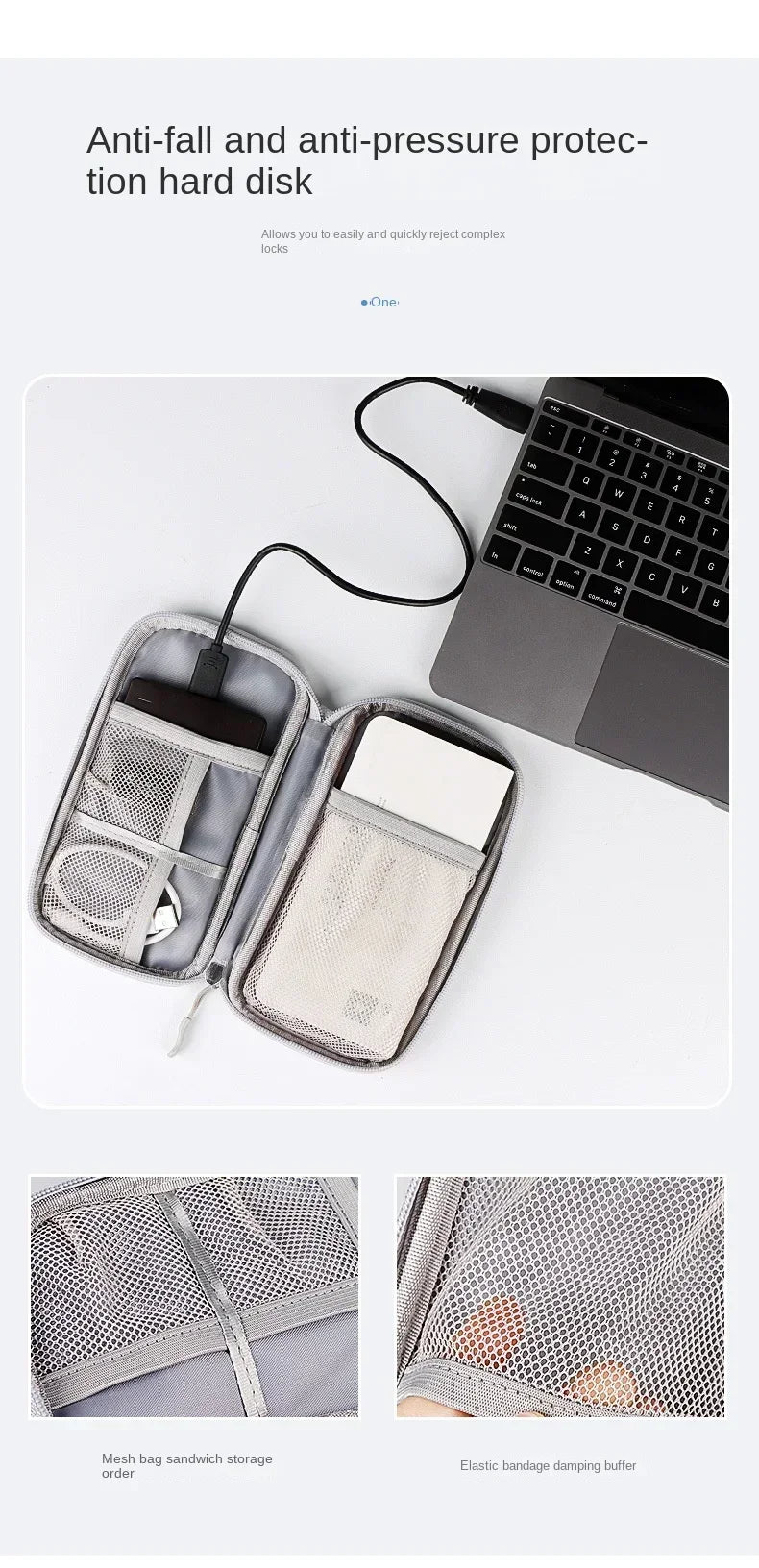 Elastic strap electronics organiser for chargers and cables