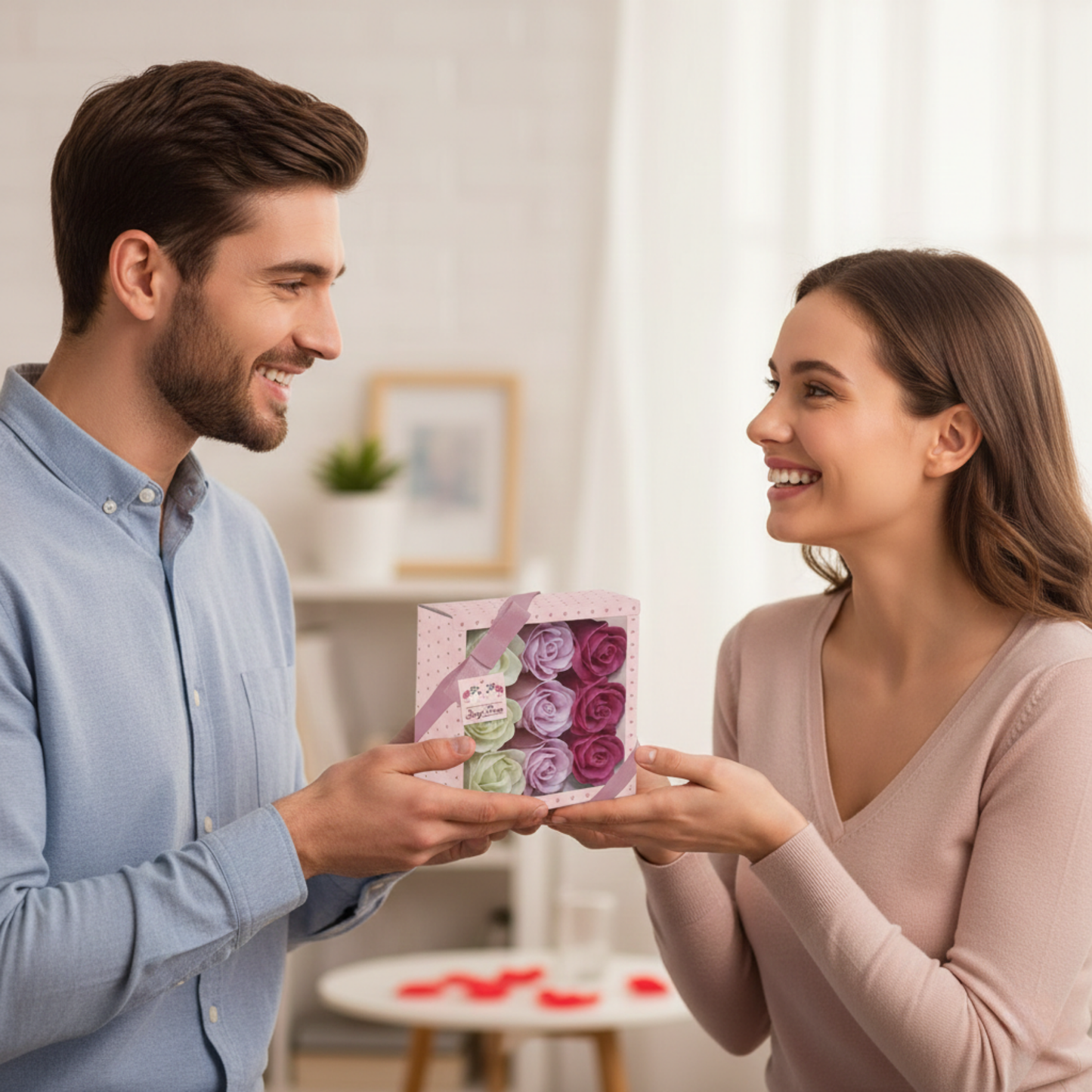 Stylish and elegant soap roses for gifting or display