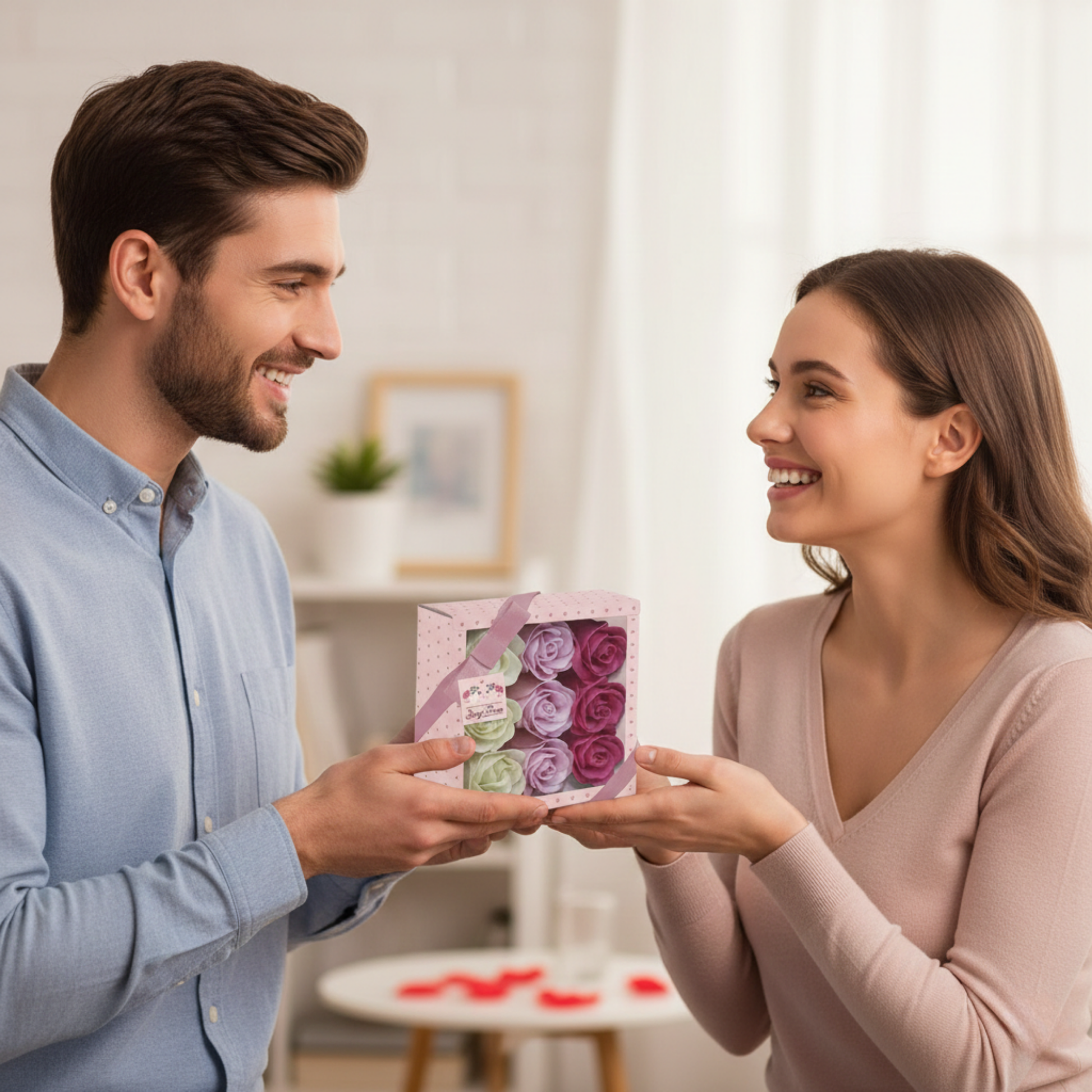 Stylish and elegant soap roses for gifting or display