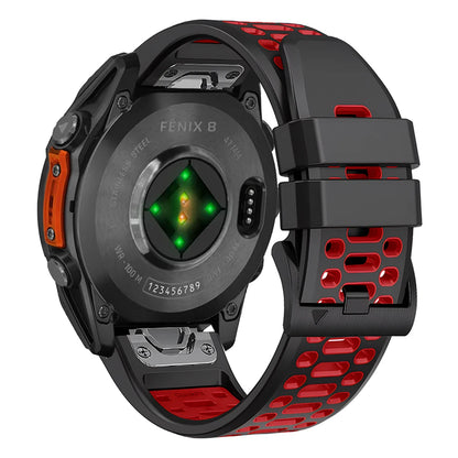 Garmin QuickFit breathable band close up airflow holes detail