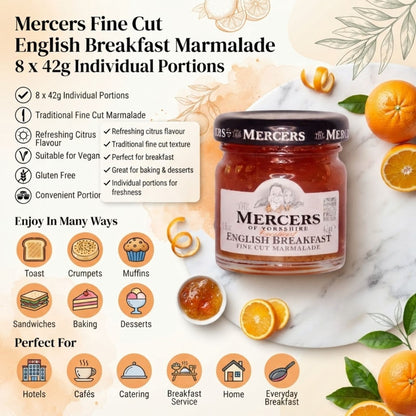 Fine cut marmalade portion pots