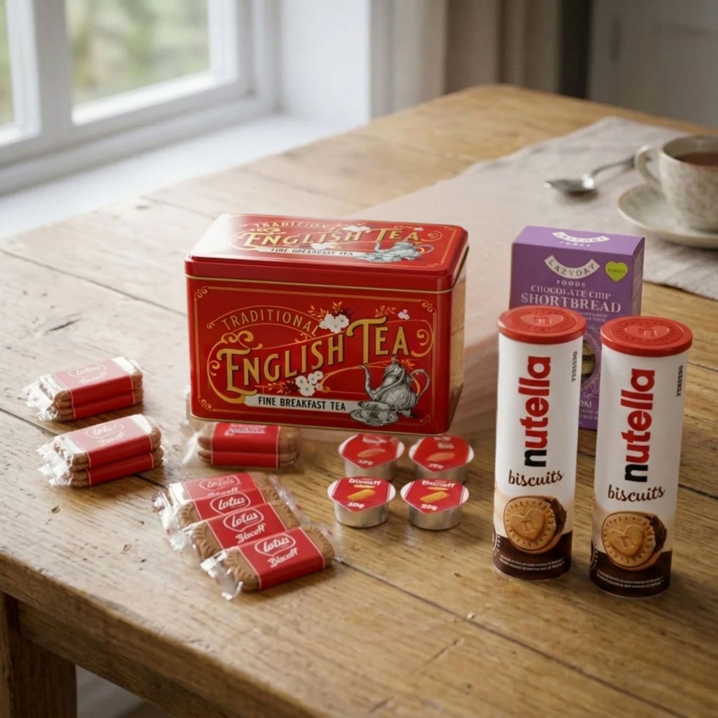 Complete tea and snack gift hamper for gifting or sharing