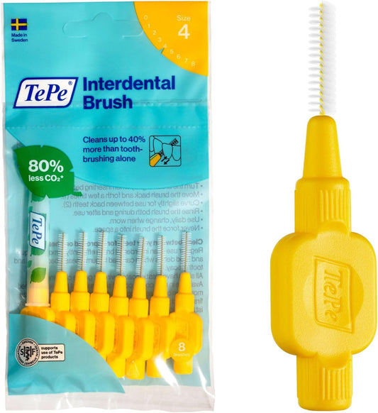 TePe Interdental Brush Yellow 0.7mm ISO size 4