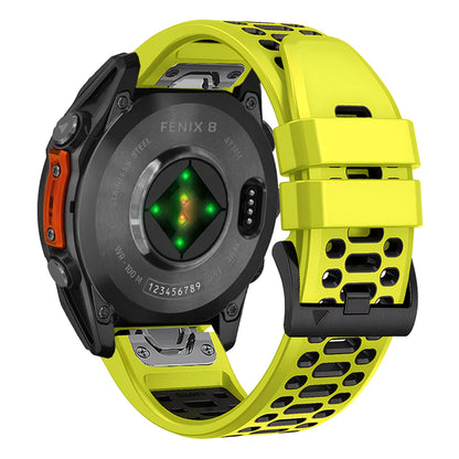 Breathable Garmin band army green black 22mm 26mm QuickFit
