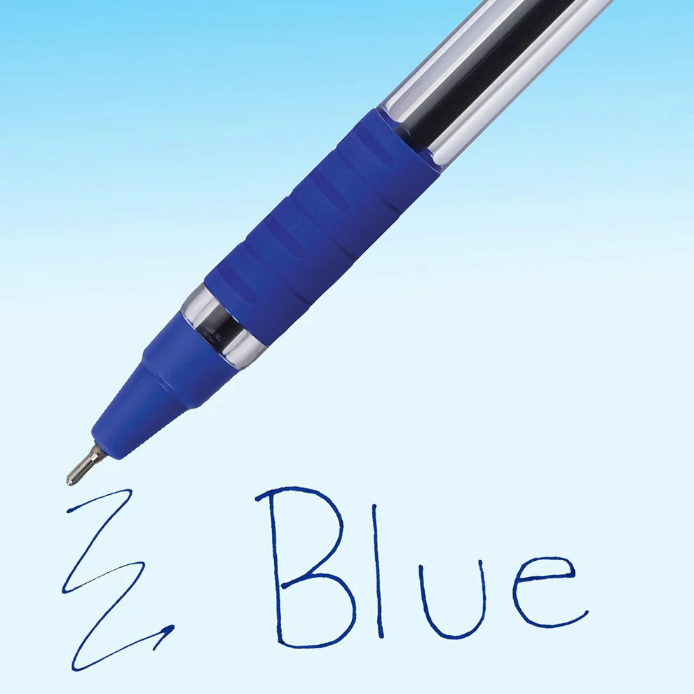 Bright blue ink for clear and precise writing