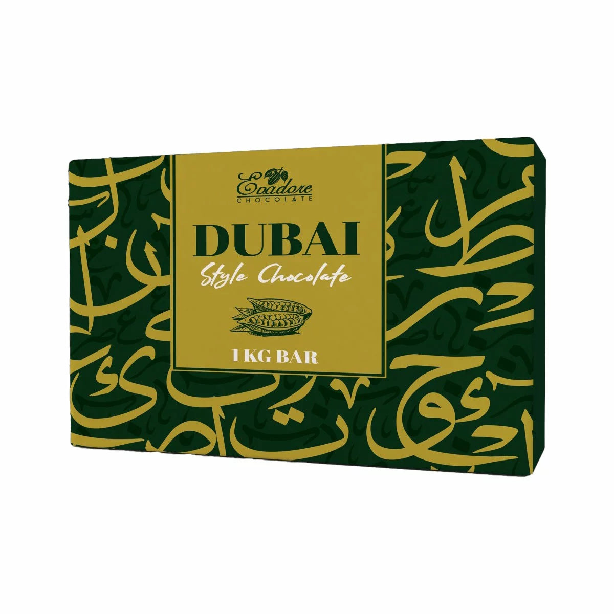 Evadore Dubai Style Chocolate Bar 1kg with pistachio filling
