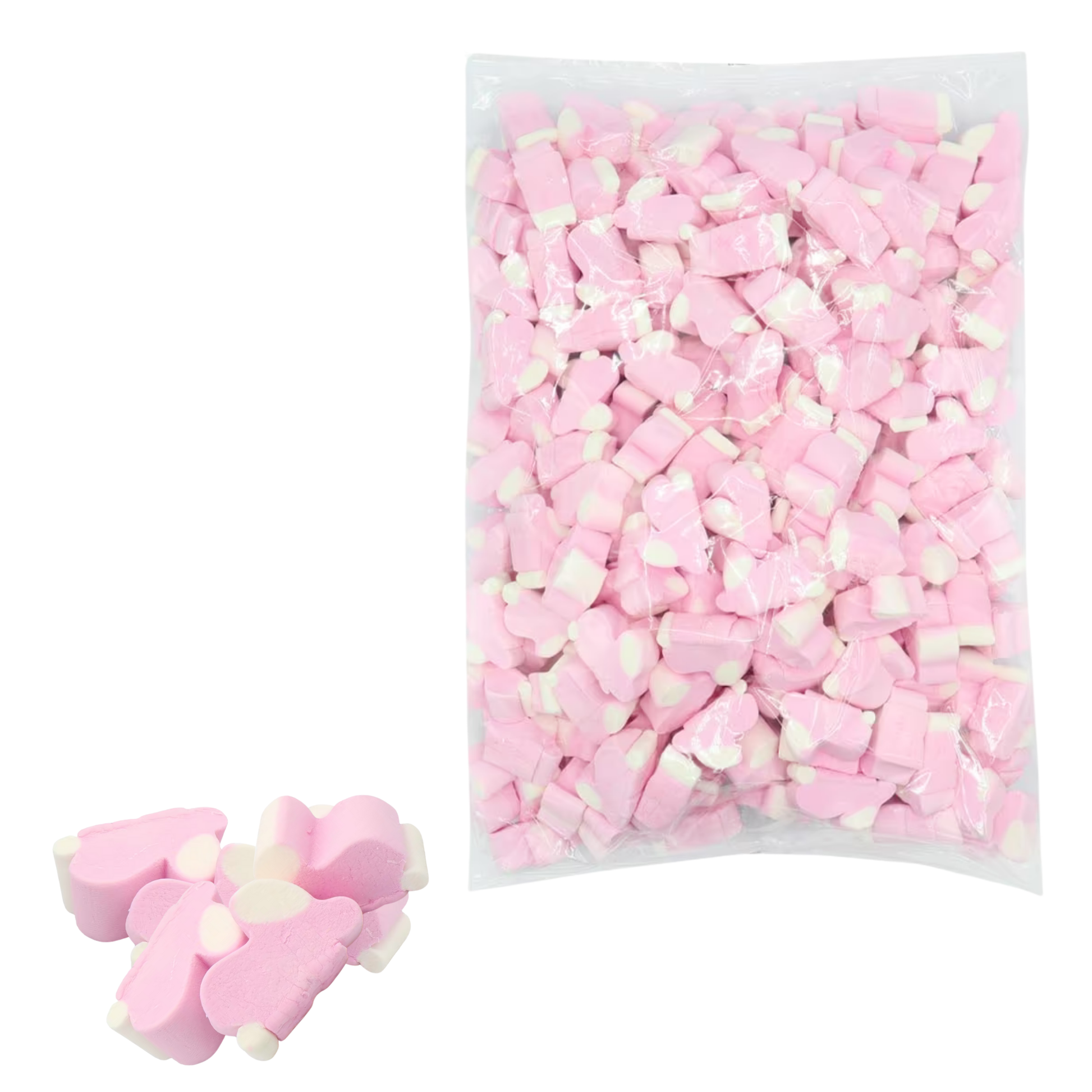 Vanilla-flavoured bulk marshmallows for baking or events