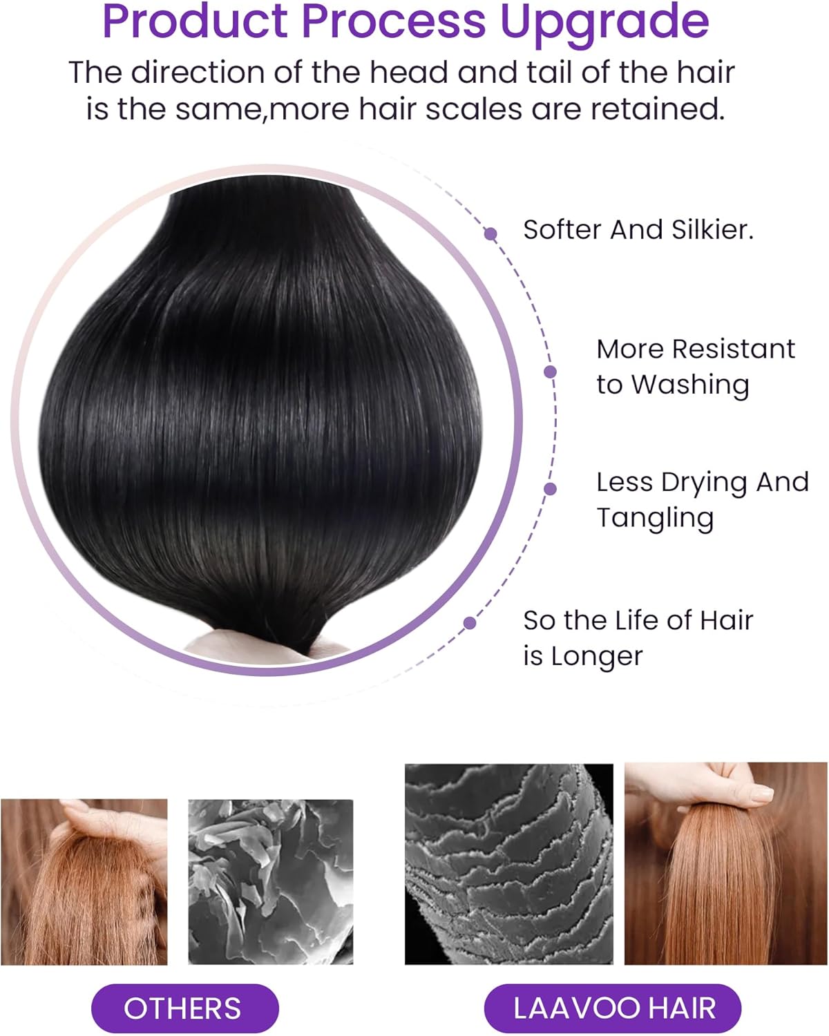 Long length tape in extensions with seamless tabs