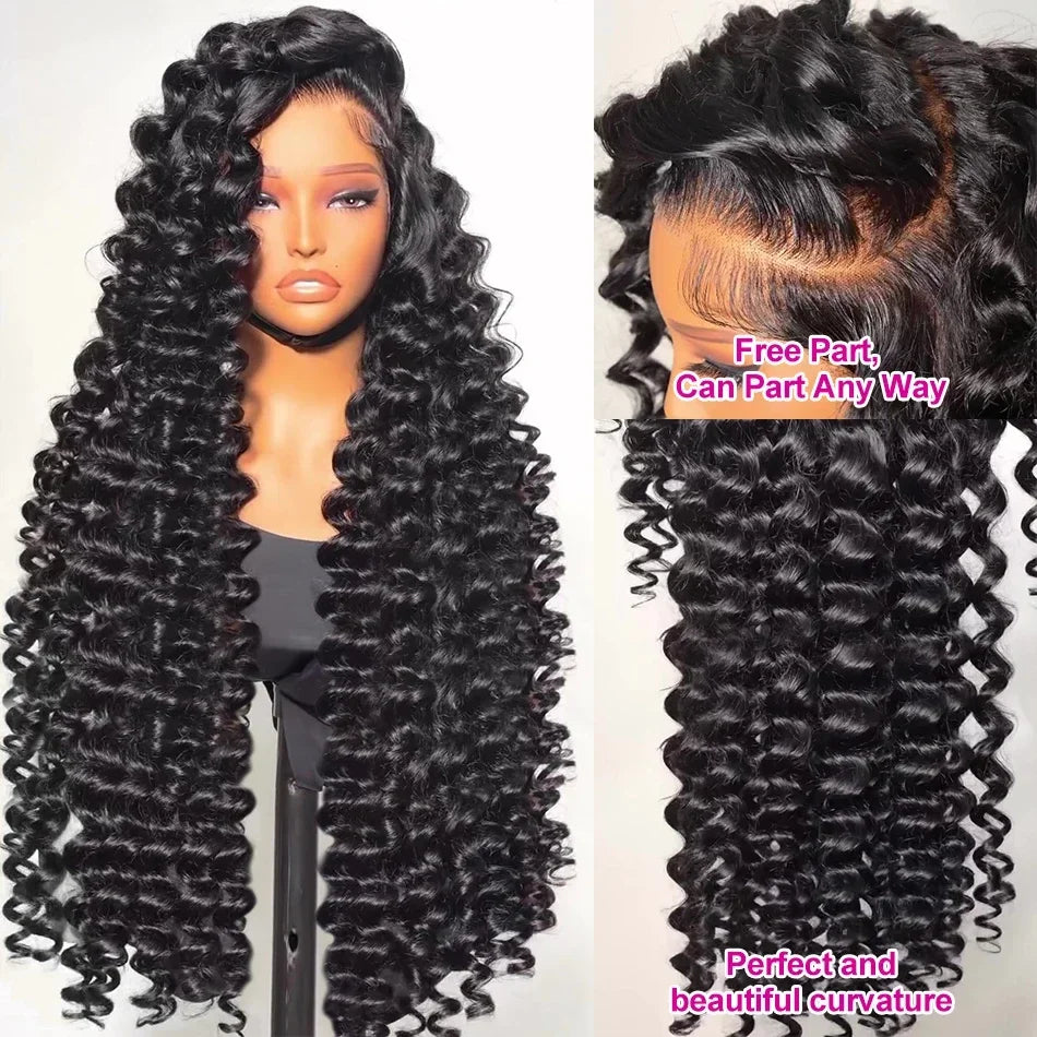 Glamorous full length curly lace front wig