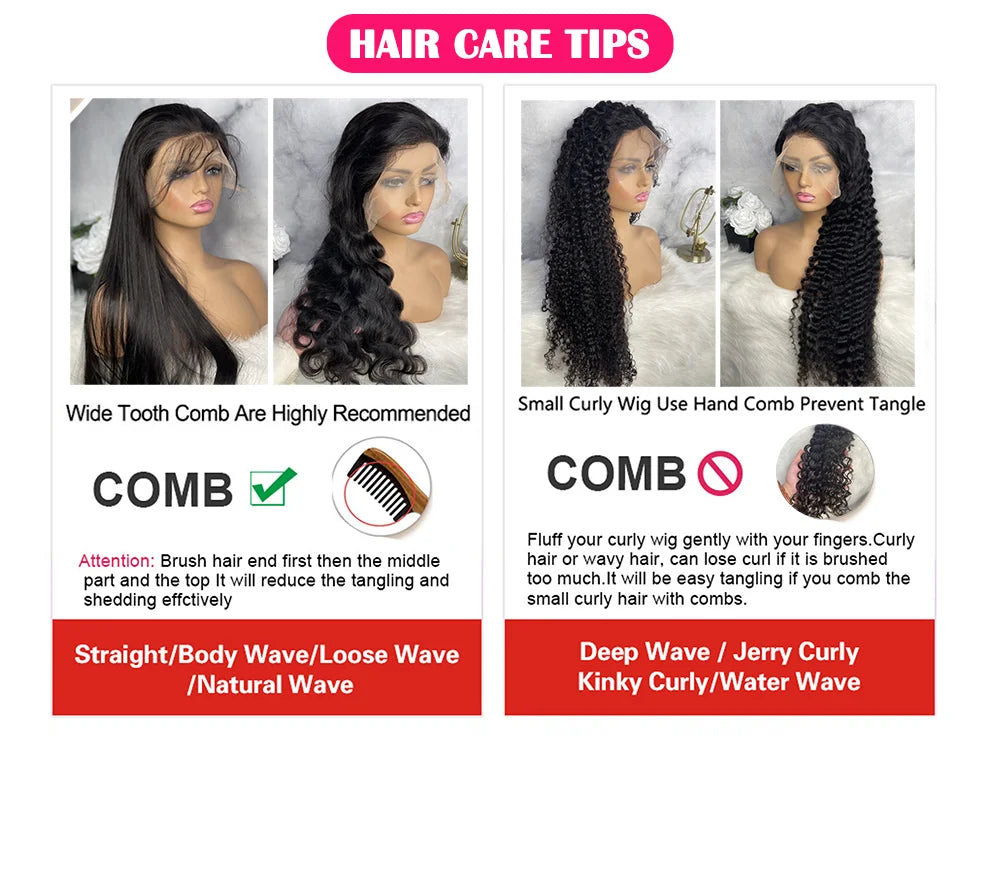 Natural off black curly human hair wig style