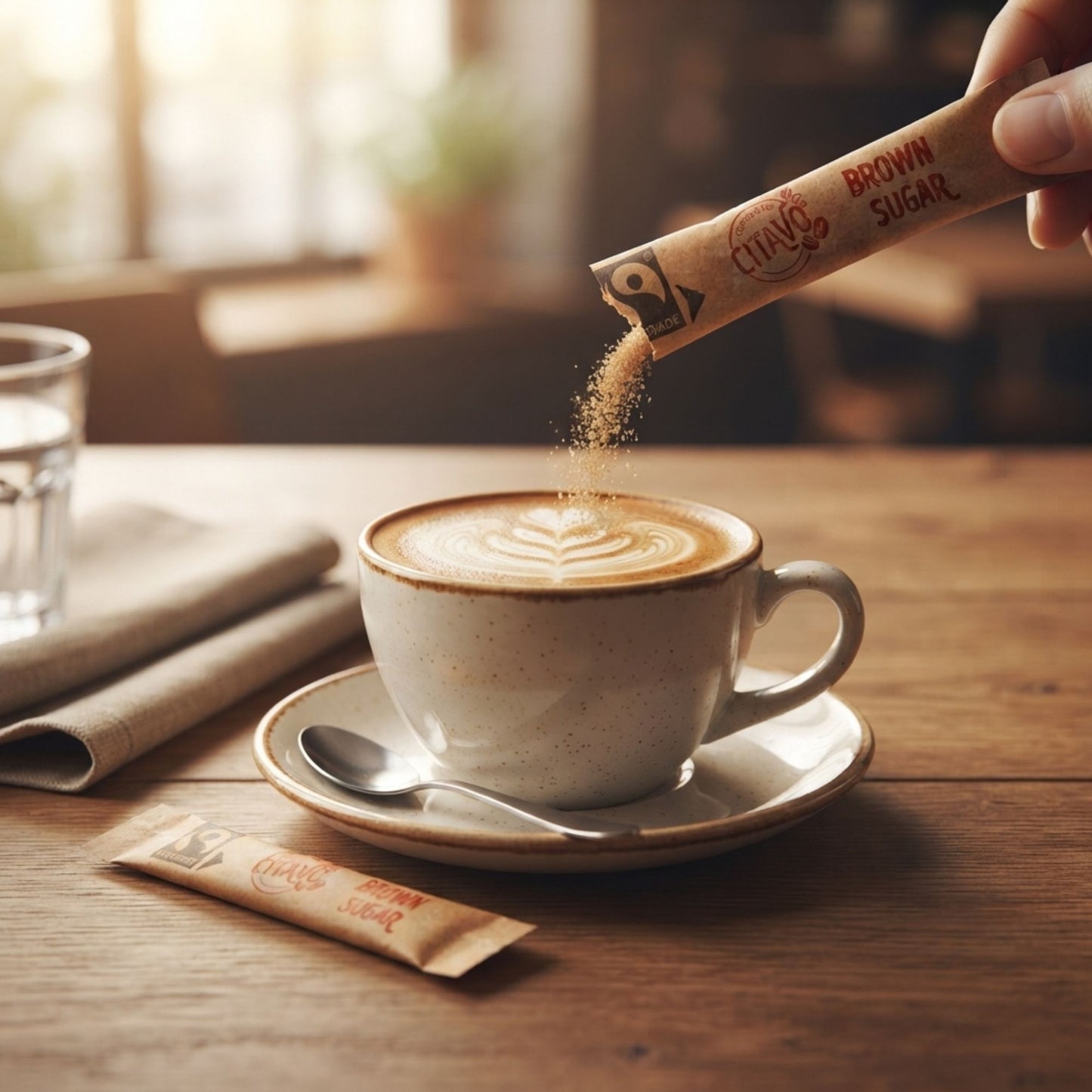 Fairtrade brown sugar sticks