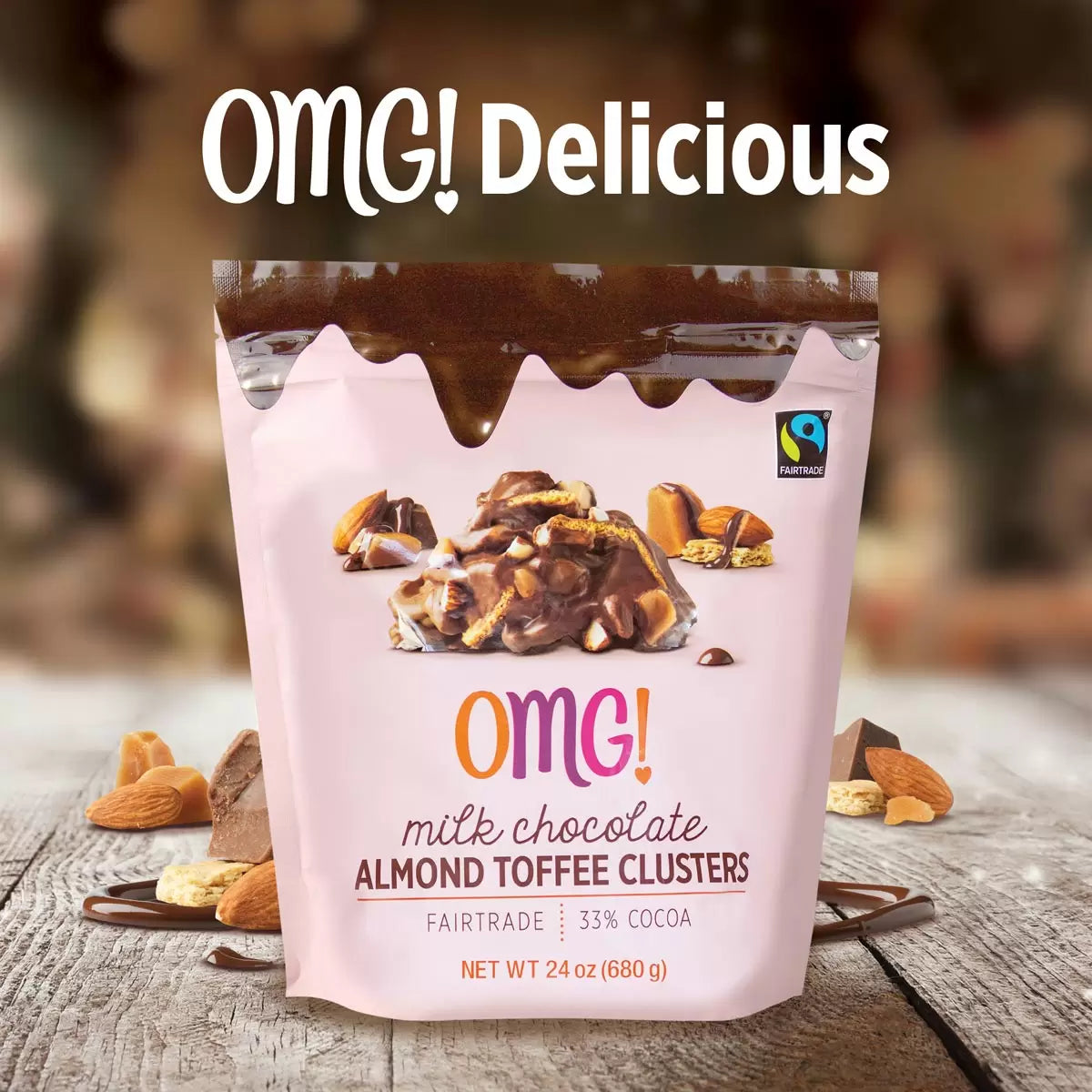 Made with Fairtrade 33% cocoa milk chocolate