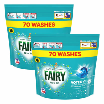Fairy 4 in 1 Non Bio Pods 140 wash pack