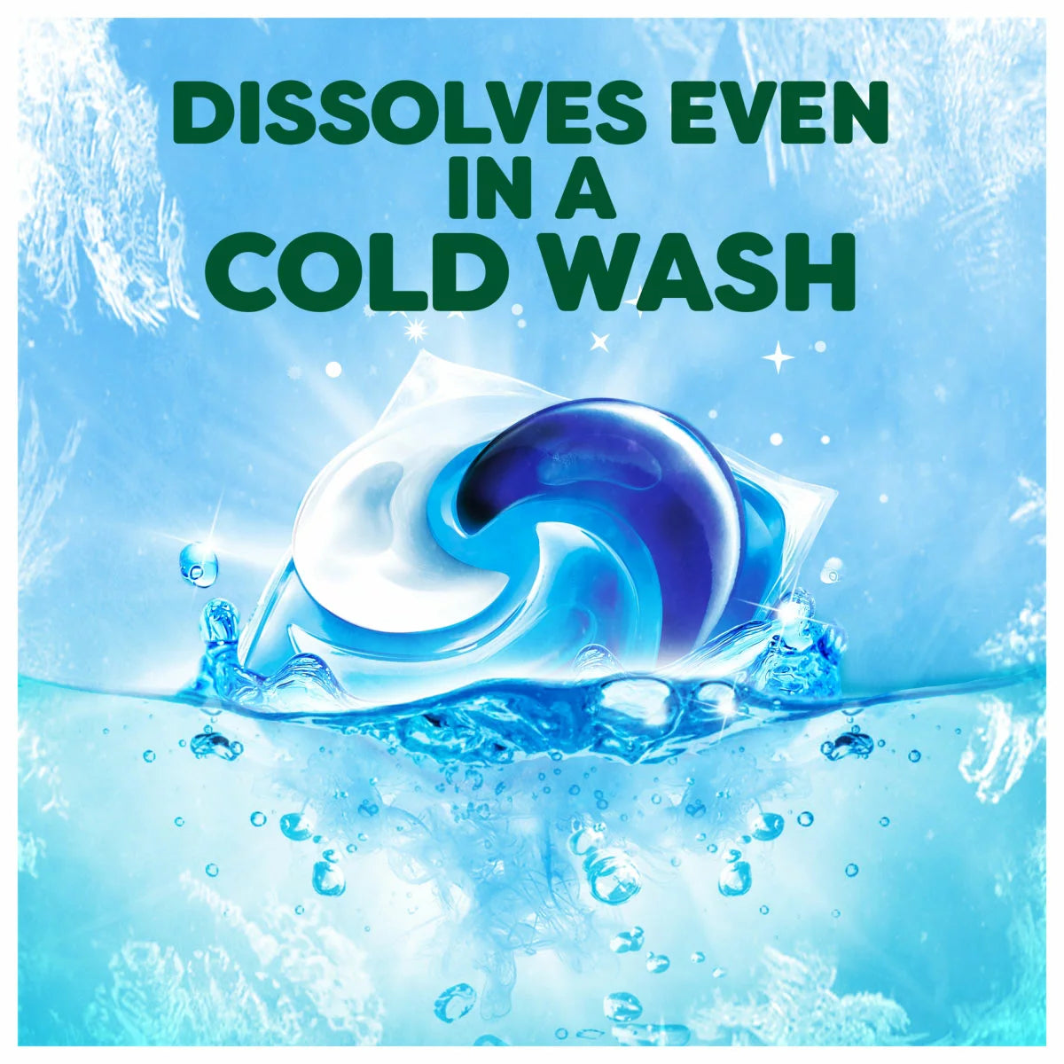 Non bio laundry detergent pods for family washing