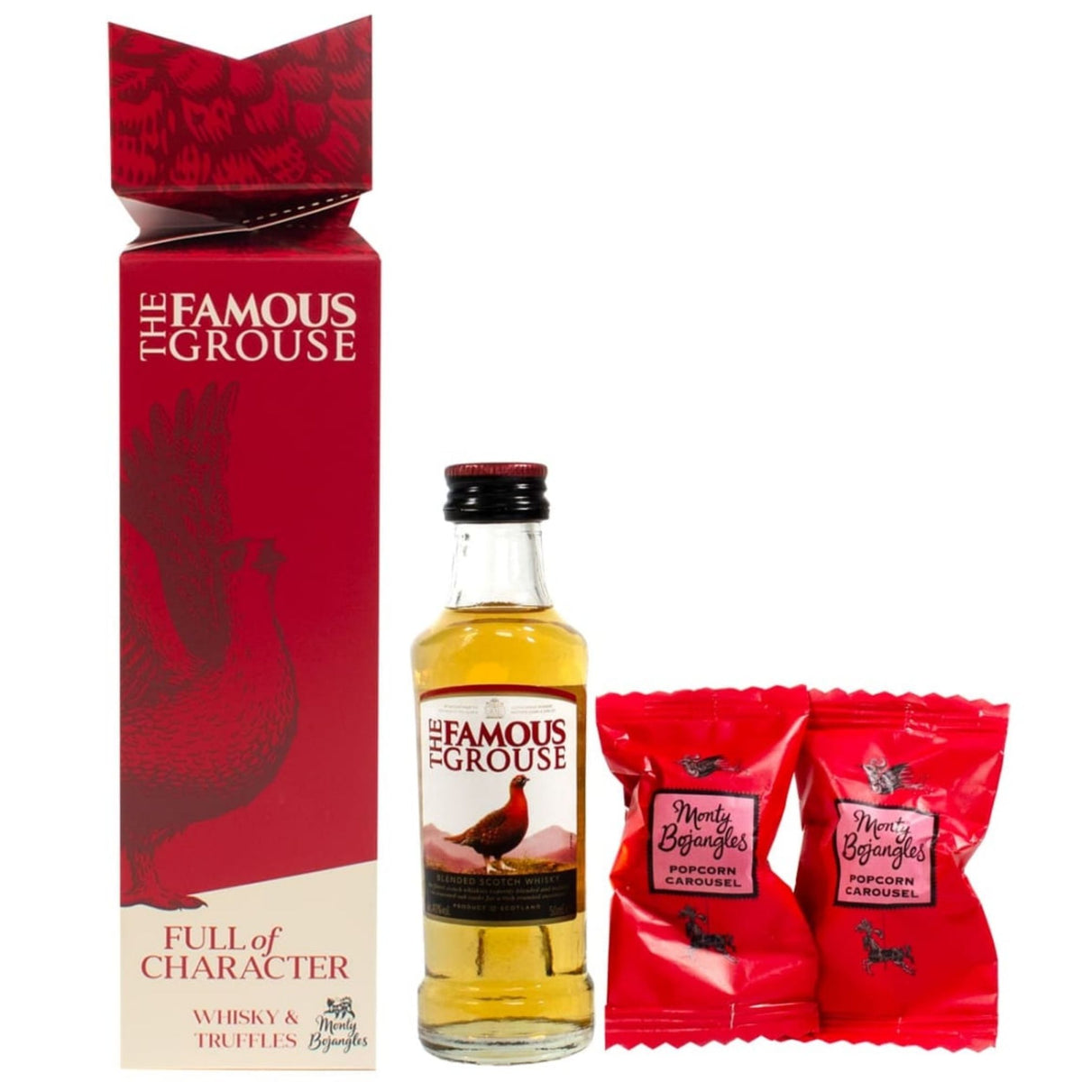The Famous Grouse 5cl and Monty Bojangles Cracker Gift Set