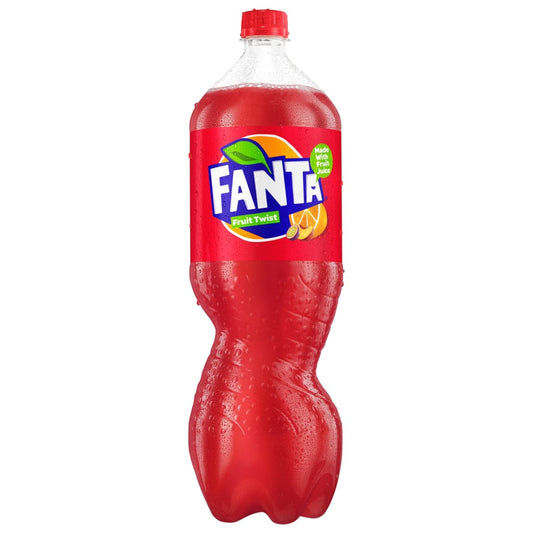 Fanta Fruit Twist 2L bottle of sparkling fruit soft drink