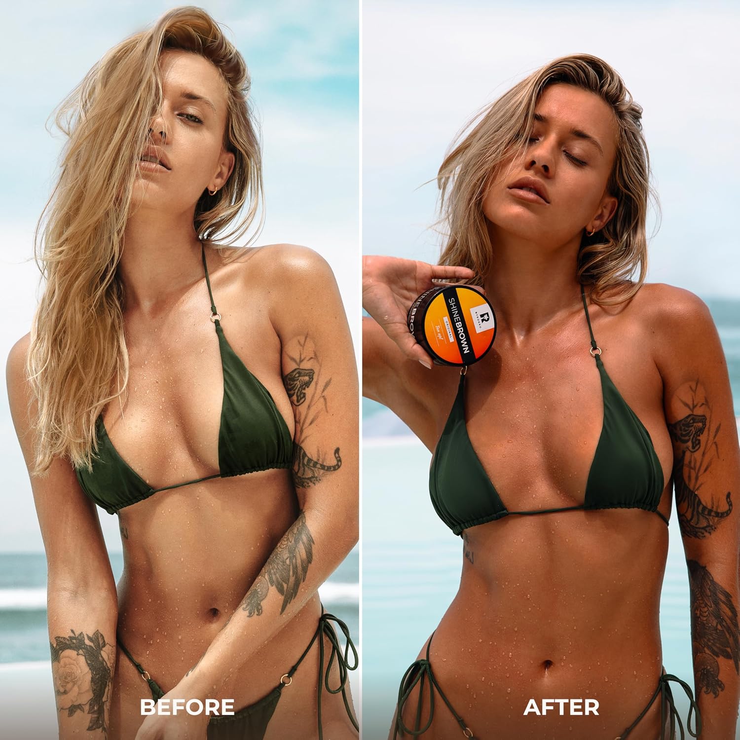 Fast bronzing sunbed tanning lotion with natural oils