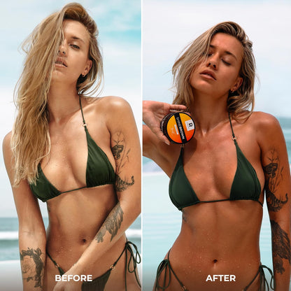 Fast bronzing sunbed tanning lotion with natural oils