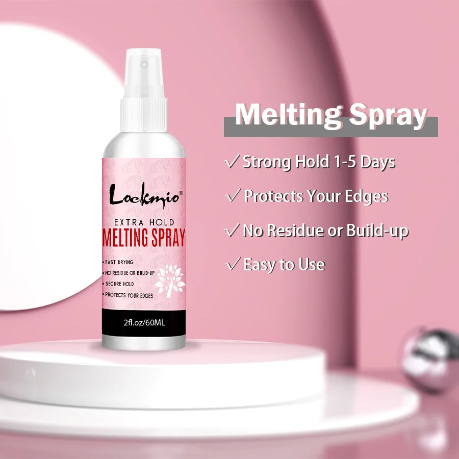 Fast drying lace wig adhesive spray for styling