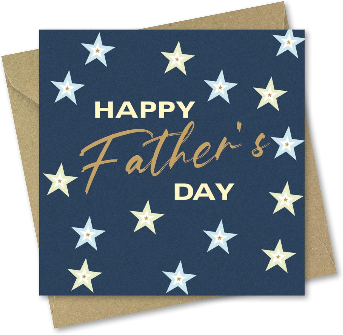 Ecofriendly star design Father’s Day card for Dad — a thoughtful and sustainable option for fathers day gifts and presents