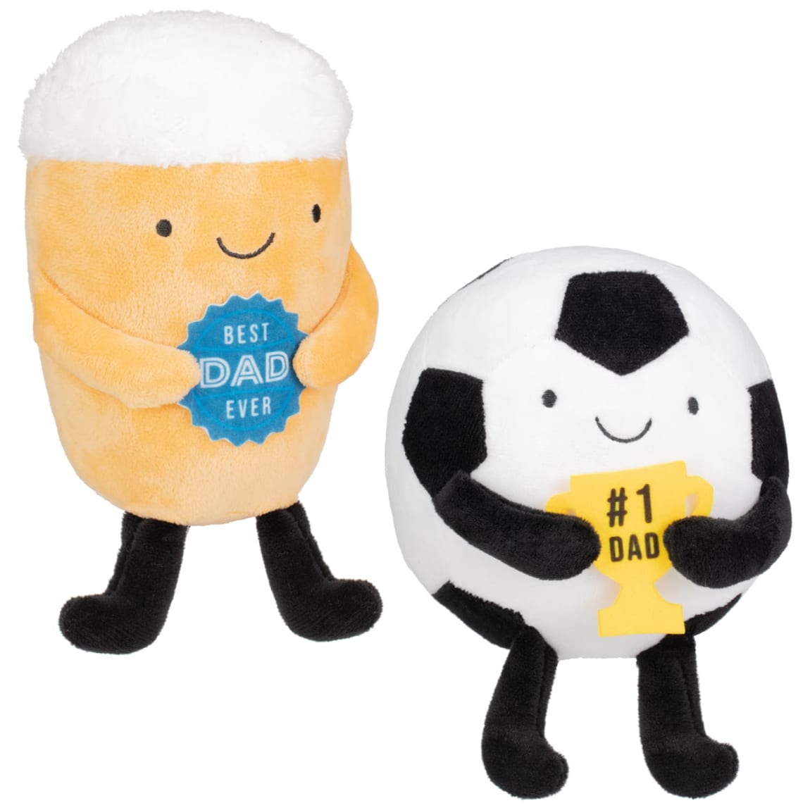 Father themed plush toy gift with fun slogan design