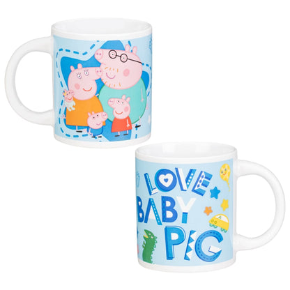 Family friendly coffee mug set with playful design