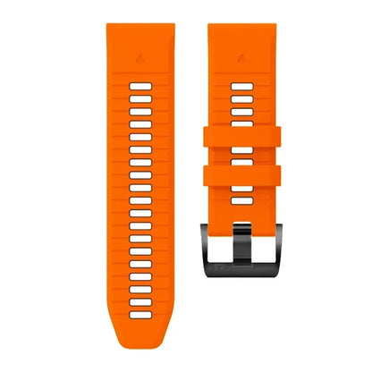 Durable silicone smartwatch band with steel buckle