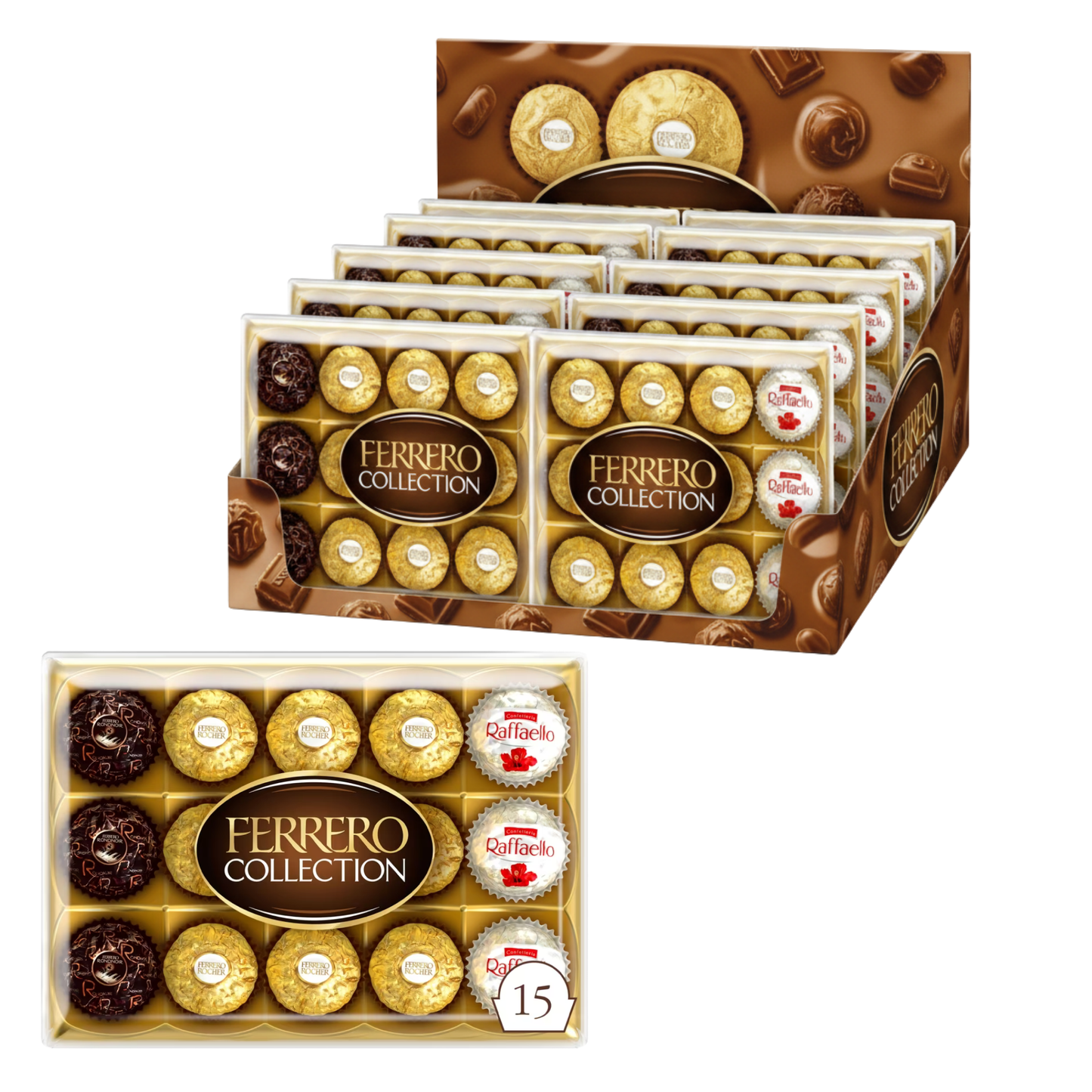 Ferrero Rocher Raffaello Rondnoir chocolate assortment