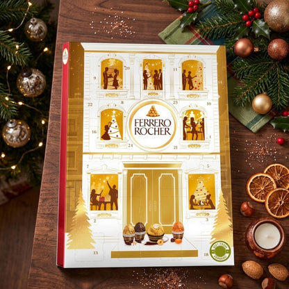 24 assorted pralines in a Ferrero Rocher advent calendar