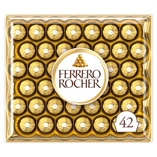 Ferrero Rocher Milk Chocolate Pralines 42 Pieces 525g gift box