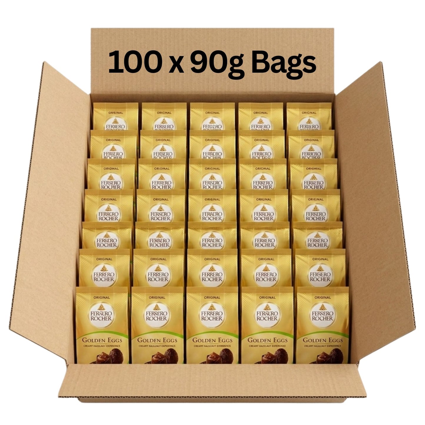 Premium milk chocolate eggs with hazelnut filling