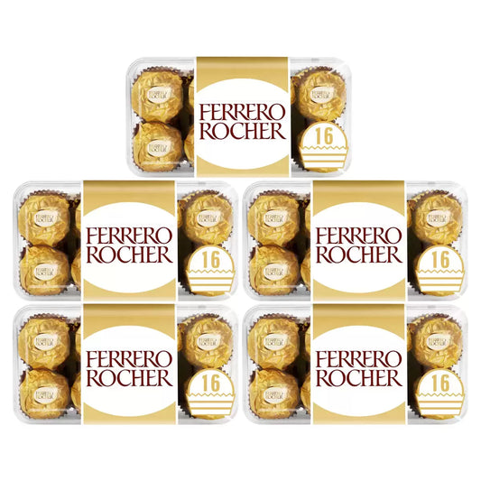 Ferrero Rocher Chocolate Gift Box 5 x 200g premium hazelnuts