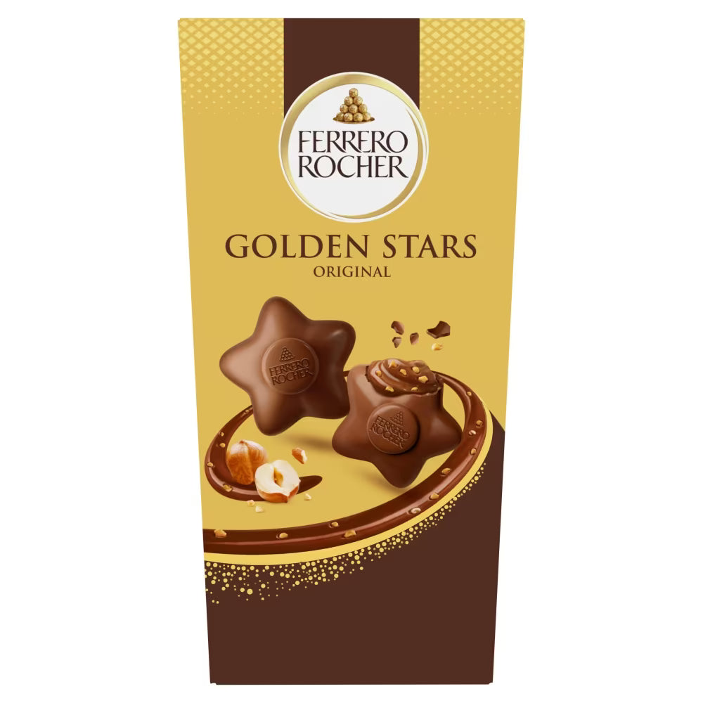 Ferrero Rocher Golden Stars 115g milk chocolates gift box