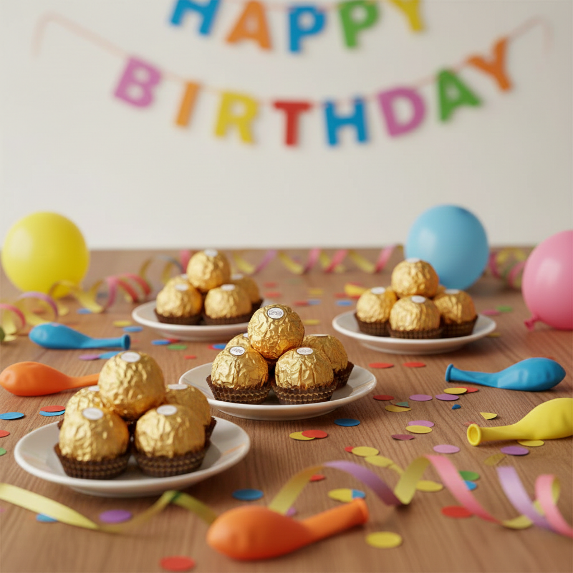 Delicious Ferrero Rocher chocolates ideal for birthdays or celebrations