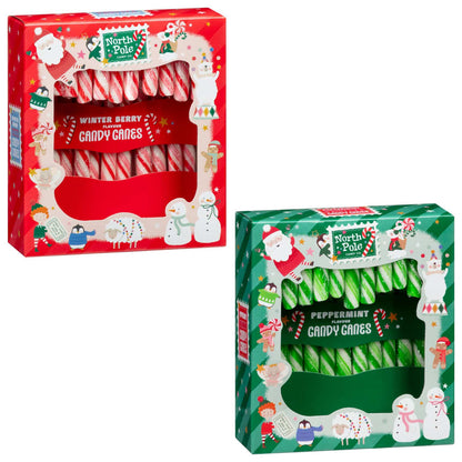 Festive Candy Canes 12 Pack sweet winter berry and peppermint flavours