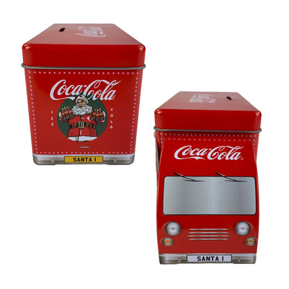 Collectible Coca-Cola tin shaped like a delivery truck