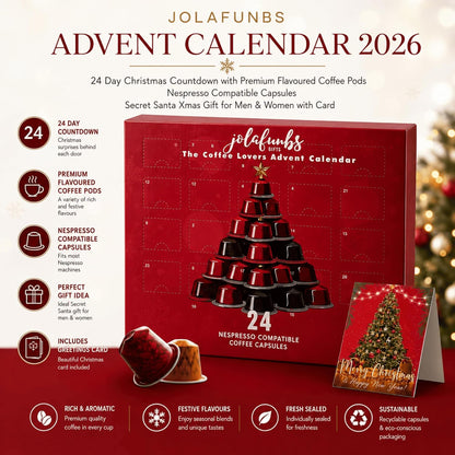 Coffee lover gift set with 24 daily capsule surprises
