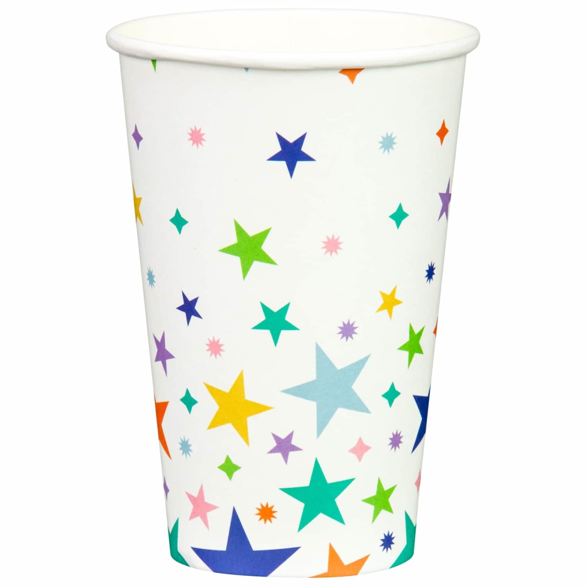 Festive disposable paper cups for celebrations