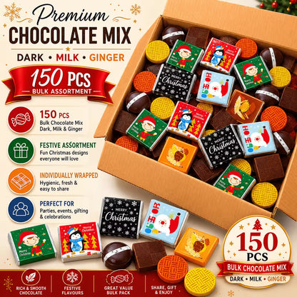 Ginger dark chocolate creams crisps and milk neapolitans