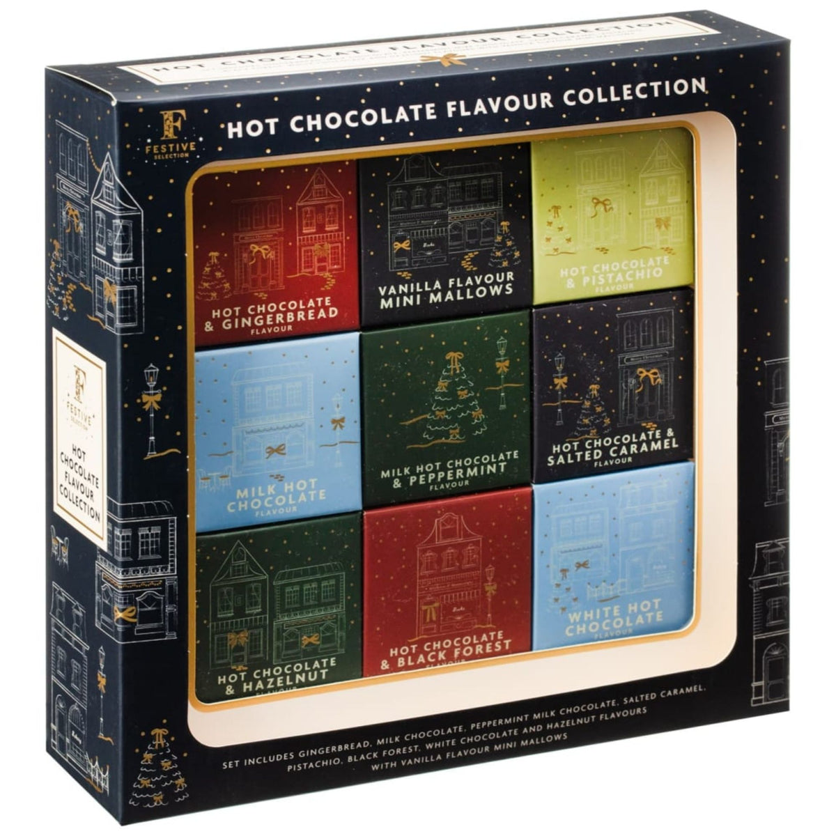 Festive Selection Hot Chocolate Gift Set 9 Pack
