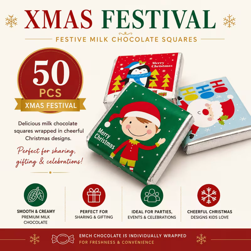 Luxury bulk festive chocolate selection for hospitality use