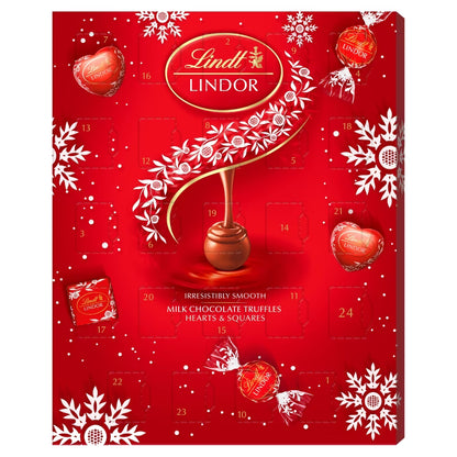 Lindt Lindor Milk Chocolate Advent Calendar 235g for daily Christmas indulgence