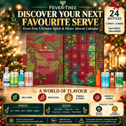 Fever-Tree spirits and mixers Christmas gift calendar