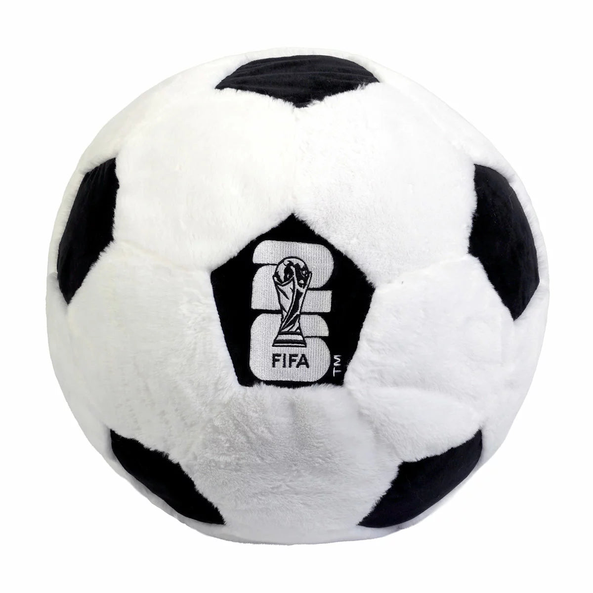 FIFA World Cup black and white football cushion 40x40cm