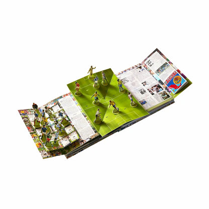 Football pop-up book with World Cup trophy design