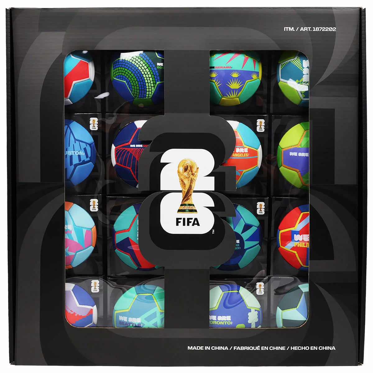 FIFA World Cup 2026 Host City Football Set with 16 mini footballs