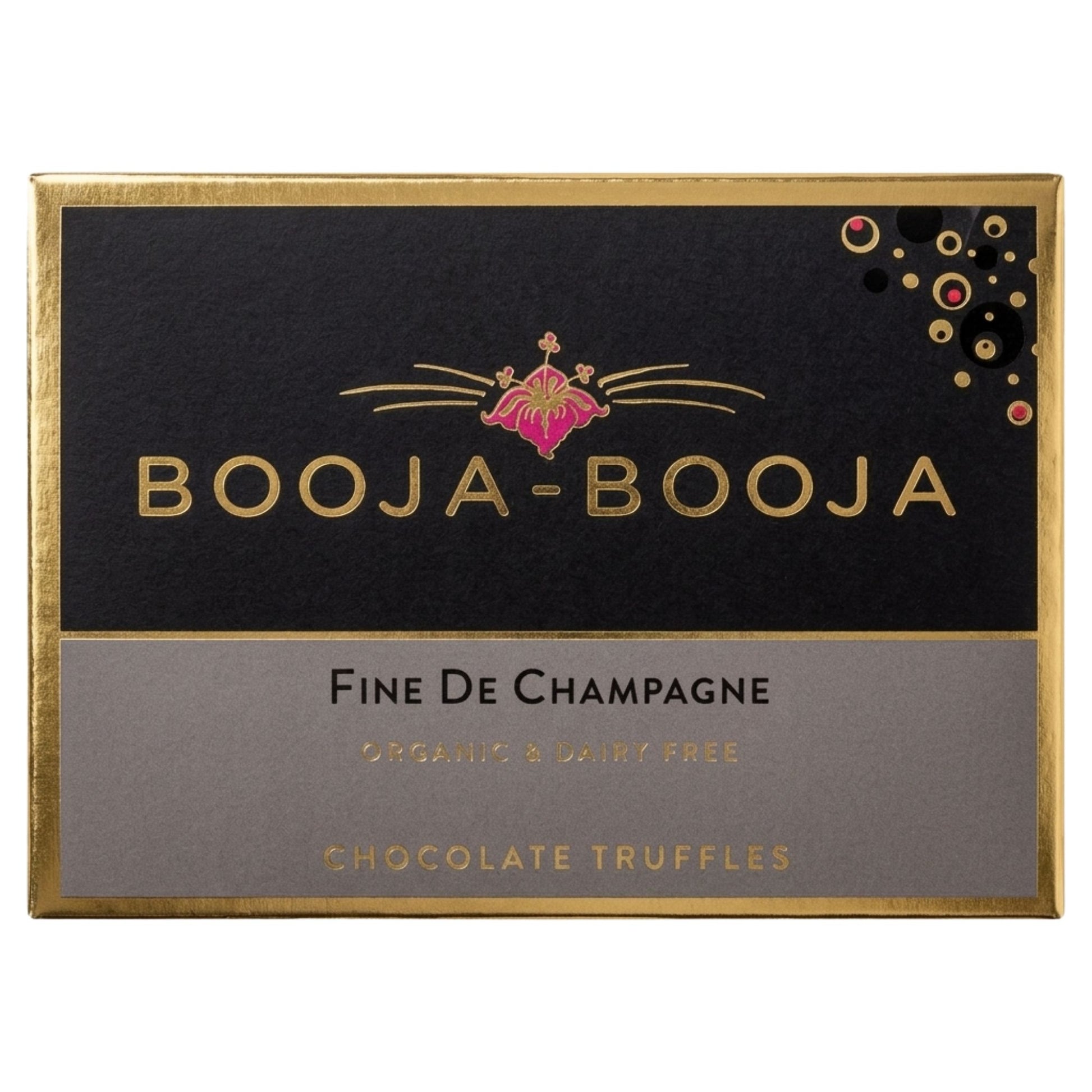 Luxury vegan truffles with champagne flavour filling