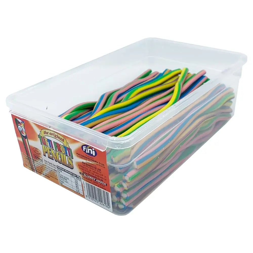 Fruity candy pencils with fondant centre