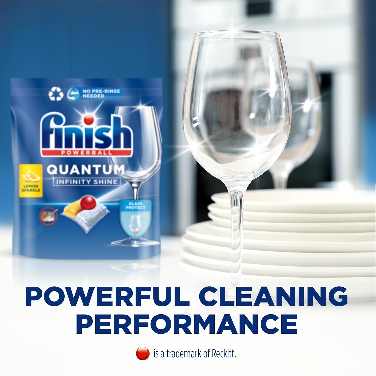 Finish Quantum Infinity Shine Dishwasher Tablets Bulk Pack - Regular Scent - 83 Tabs for Sparkling Dishes